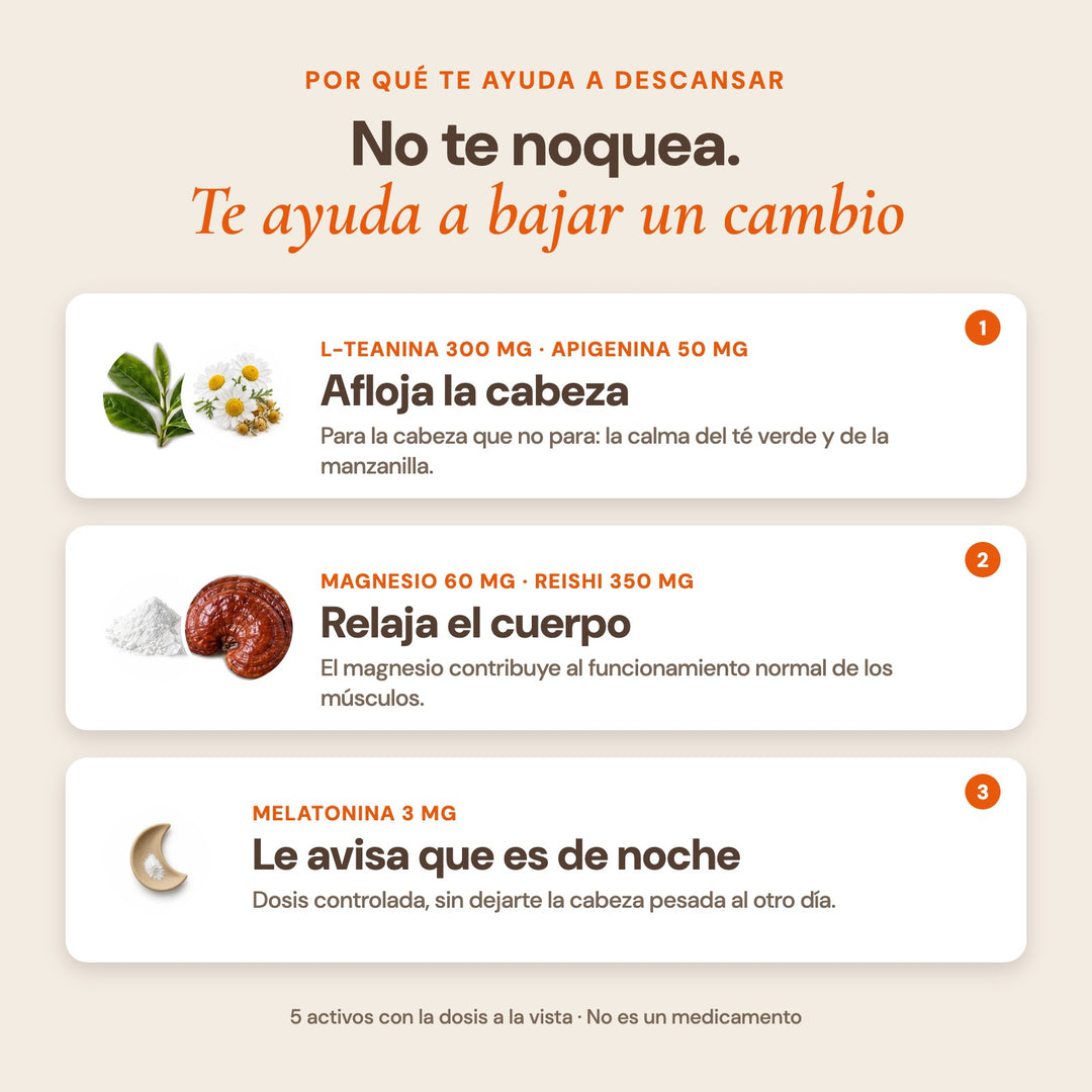 Por qué te ayuda a descansar: afloja la cabeza, relaja el cuerpo y le avisa que es de noche